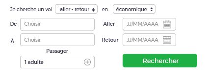 Je recherche un vol