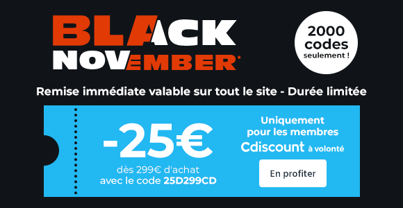 25€ pour 299€ d'achat