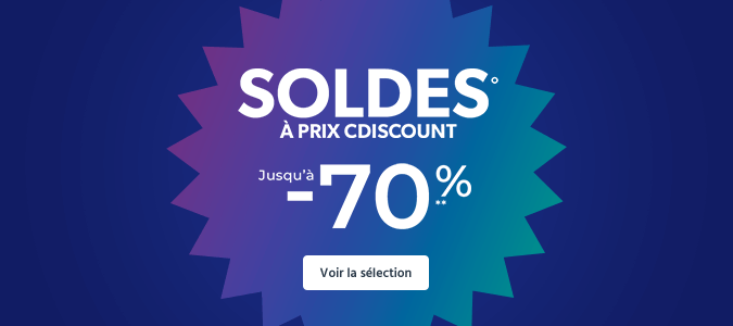 SOLDES : JUSQU'A -70%**