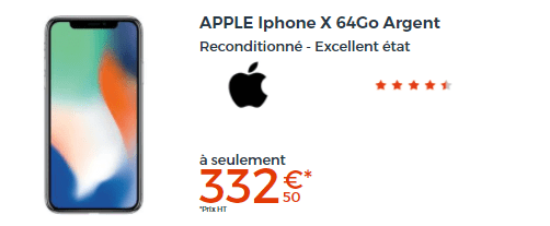 IPHONE X RECONDITIONNE