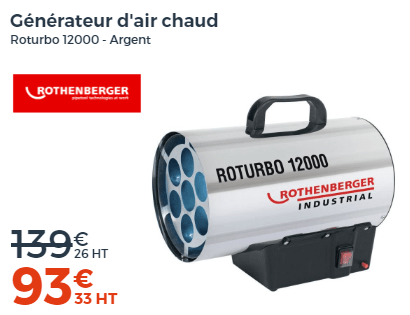 GENERATEUR D'AIR CHAUD