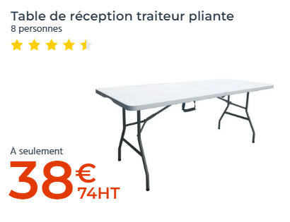 TABLE RECEPTION