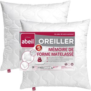 2 Oreillers à Mémoire de Forme